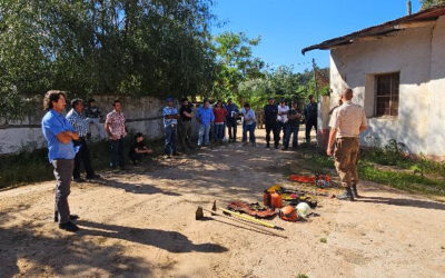 Capacitación contra incendios en Los Molles