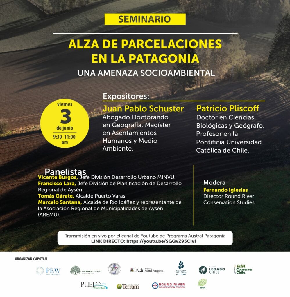 Tierra Austral organiza seminario sobre el alza de las parcelaciones en la Patagonia